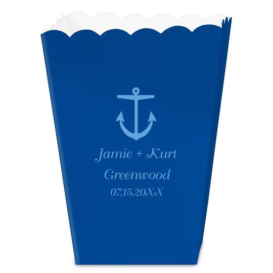 Nautical Anchor Mini Popcorn Boxes